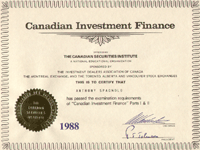 Canadian Investment Finance Diploma