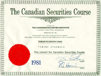 Canadian Securities Course